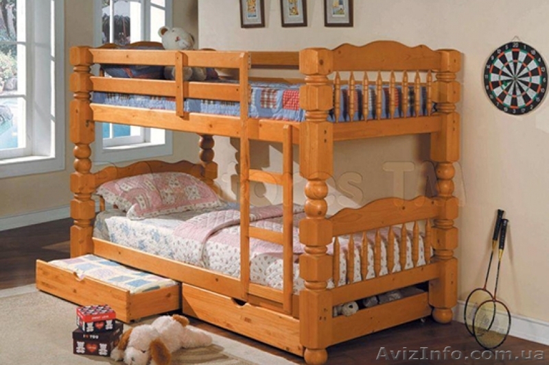 Продажа кроватей из дерева от производителя - <ro>Изображение</ro><ru>Изображение</ru> #1, <ru>Объявление</ru> #1193412