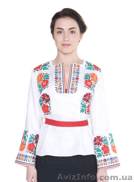 Женская вышиванка "Пылающий цвет" - <ro>Изображение</ro><ru>Изображение</ru> #1, <ru>Объявление</ru> #1196423