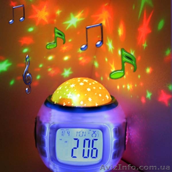 Будильник проектор звездного неба с музыкой - <ro>Изображение</ro><ru>Изображение</ru> #1, <ru>Объявление</ru> #362933