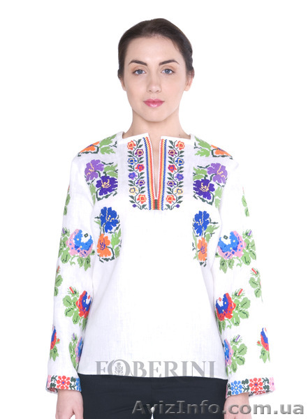 Женская вышиванка "Фиолетовое цветение" - <ro>Изображение</ro><ru>Изображение</ru> #1, <ru>Объявление</ru> #1196421