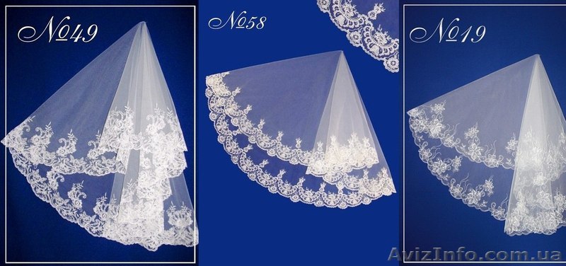 Фата свадебная с вышивкой под заказ - <ro>Изображение</ro><ru>Изображение</ru> #1, <ru>Объявление</ru> #1240354