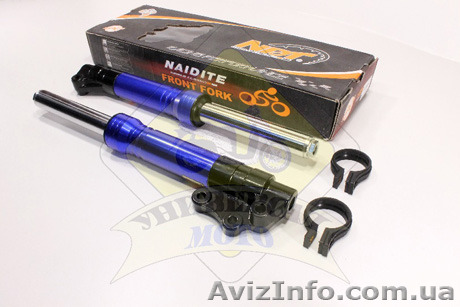 Амортизатор передний к-кт 2шт  Yamaha JOG SA-16 (под диск. торм.) - <ro>Изображение</ro><ru>Изображение</ru> #1, <ru>Объявление</ru> #754547