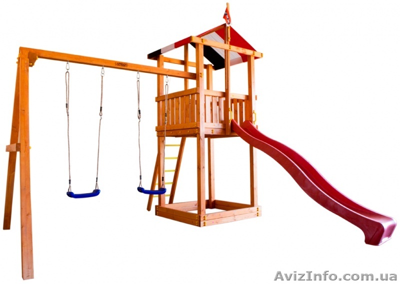 Детская башня с горкой деревянная - <ro>Изображение</ro><ru>Изображение</ru> #1, <ru>Объявление</ru> #1282082