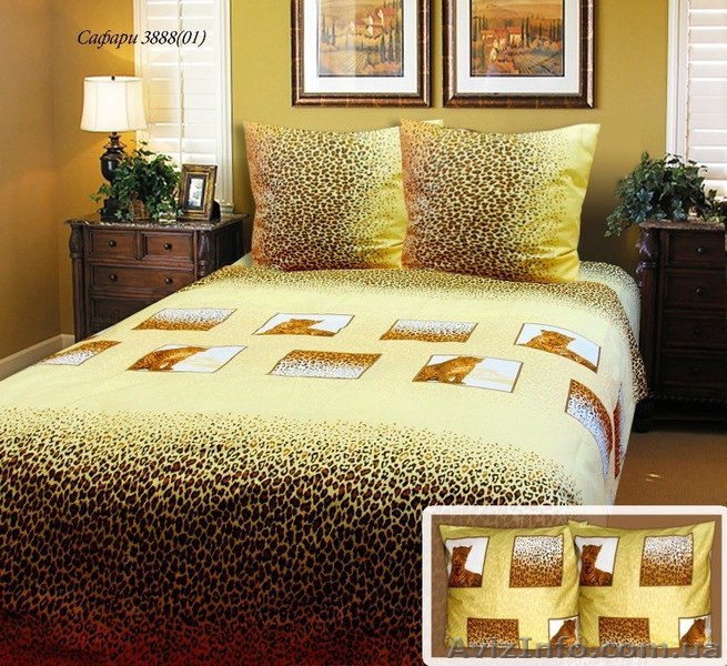 Постельное белье евро, Комплект Сафари - <ro>Изображение</ro><ru>Изображение</ru> #1, <ru>Объявление</ru> #1280951