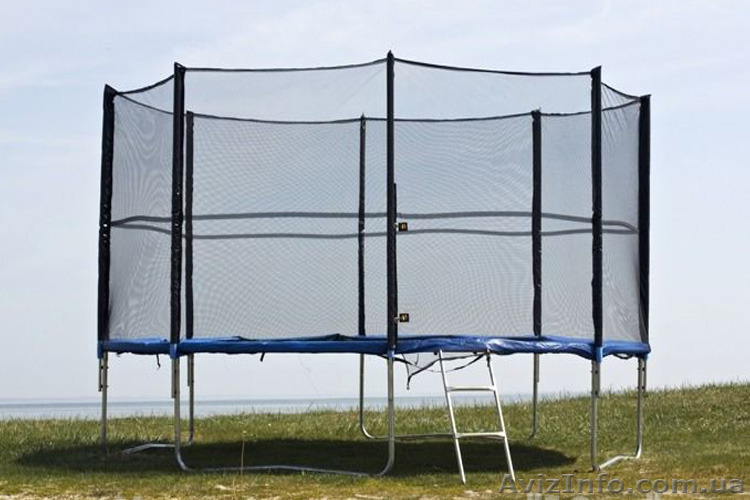 Батут FunFit 375 см с сеткой и лесенкой - <ro>Изображение</ro><ru>Изображение</ru> #1, <ru>Объявление</ru> #1292758
