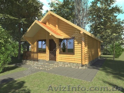 Проект Ласточка. Одноэтажный дом из бруса. - <ro>Изображение</ro><ru>Изображение</ru> #1, <ru>Объявление</ru> #1302634