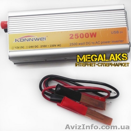 Преобразователь напряжения Konnwei 12-220 2500W - <ro>Изображение</ro><ru>Изображение</ru> #1, <ru>Объявление</ru> #1315836