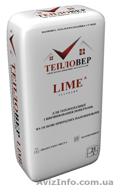 Продам Штукатурка Тепловер Lime Standard - <ro>Изображение</ro><ru>Изображение</ru> #1, <ru>Объявление</ru> #1329841