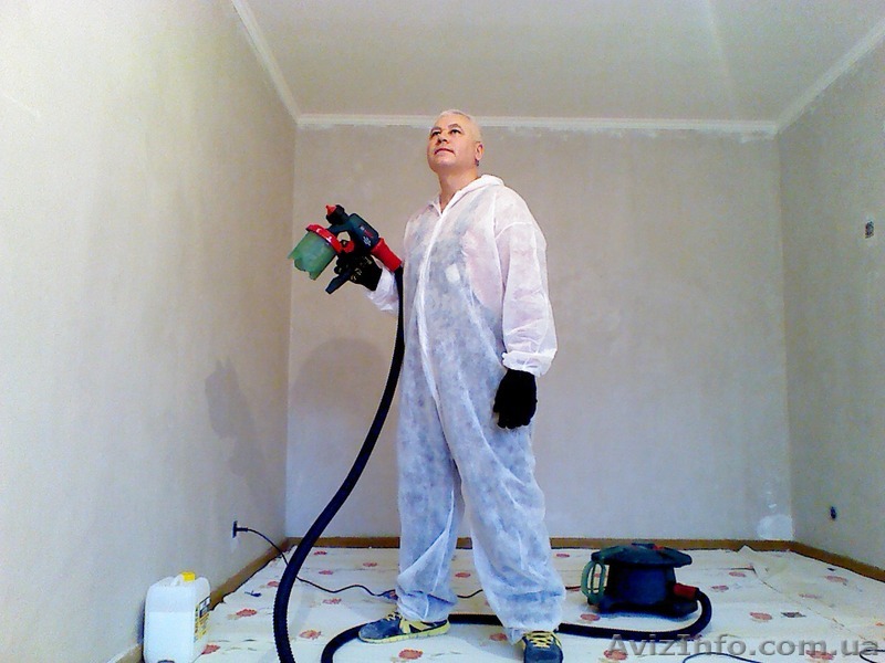 Покраска потолков, стен, обоев водоэмульсионной краской, услуги маляра - <ro>Изображение</ro><ru>Изображение</ru> #1, <ru>Объявление</ru> #1328025