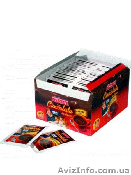 Горячий шоколад в пакетиках Ristora, 50 порций. Оптом - <ro>Изображение</ro><ru>Изображение</ru> #1, <ru>Объявление</ru> #1353660