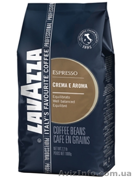 Кофе в зернах Lavazza Espresso Crema e Aroma Blue 1 кг - <ro>Изображение</ro><ru>Изображение</ru> #1, <ru>Объявление</ru> #1353718