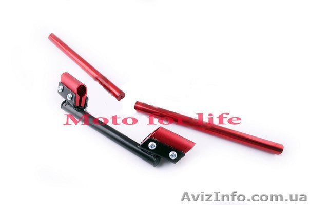 Руль универсальный на мопед,скутер, мотороллер (стайлинговый) (красный) 380 грн. - <ro>Изображение</ro><ru>Изображение</ru> #1, <ru>Объявление</ru> #1363219