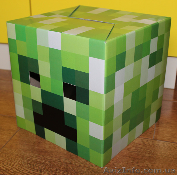 Маска-голова крипера Майнкрафт (creeper Minecraft) герои предметы - <ro>Изображение</ro><ru>Изображение</ru> #1, <ru>Объявление</ru> #1368977