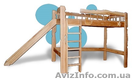 двухъярусная кровать-чердак из ясеня - <ro>Изображение</ro><ru>Изображение</ru> #1, <ru>Объявление</ru> #1375136