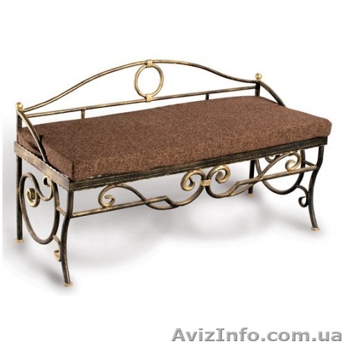 Скамейка «Ажио» КПД11. Кованая мебель для дачи. - <ro>Изображение</ro><ru>Изображение</ru> #1, <ru>Объявление</ru> #1402724