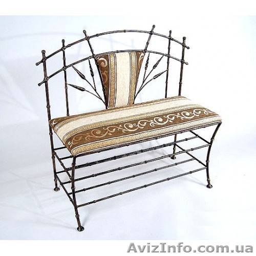 Скамейка подставка для обуви "Кантри" КПД2. Кованые скамейки  - <ro>Изображение</ro><ru>Изображение</ru> #1, <ru>Объявление</ru> #1403275