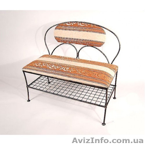 Кованая Скамейка подставка для обуви "Старт" КПД3. - <ro>Изображение</ro><ru>Изображение</ru> #1, <ru>Объявление</ru> #1403294