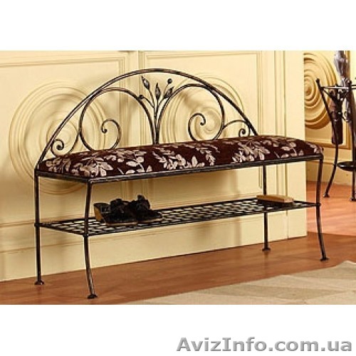 Скамейка подставка для обуви "Сприн" КПД5. Кованая мебель, приемлемые цены. - <ro>Изображение</ro><ru>Изображение</ru> #1, <ru>Объявление</ru> #1403286