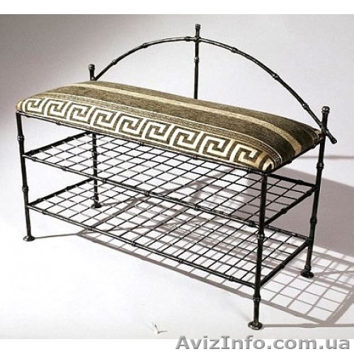 Скамейка подставка для обуви  "Бамбук 1" КПД6.1. Кованая мебель купить.        - <ro>Изображение</ro><ru>Изображение</ru> #1, <ru>Объявление</ru> #1402727