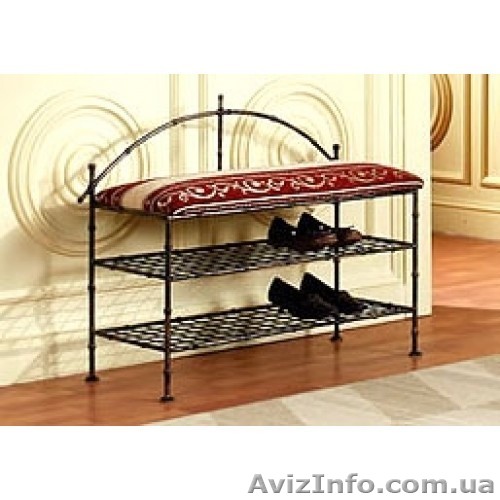 Кованая скамейка в прихожую "Бамбук" КПД6. - <ro>Изображение</ro><ru>Изображение</ru> #1, <ru>Объявление</ru> #1403296