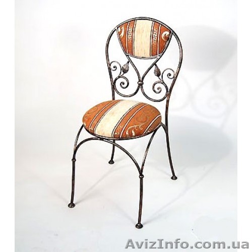 Кованый стул со спинкой КСС3. Кованые кровати, стулья, вешалки. - <ro>Изображение</ro><ru>Изображение</ru> #1, <ru>Объявление</ru> #1403330