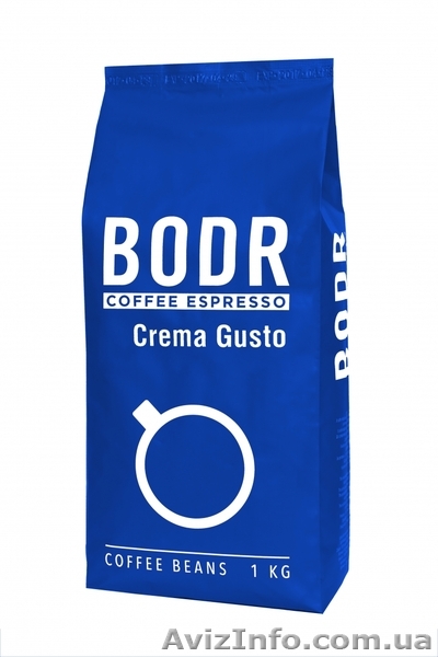 Кофе в зернах Bodr Crema Gusto 1 кг - <ro>Изображение</ro><ru>Изображение</ru> #1, <ru>Объявление</ru> #1442250