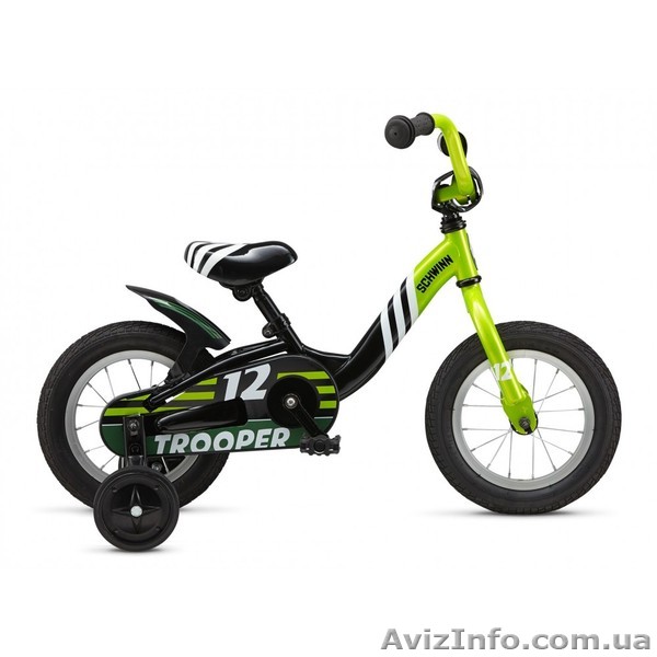 Велосипед 12" Schwinn Trooper boys 2015 black/lime - <ro>Изображение</ro><ru>Изображение</ru> #1, <ru>Объявление</ru> #1427343