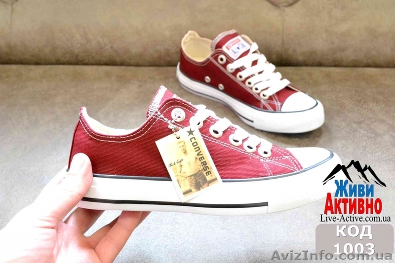 Крассные Кеды Converse (1003) - <ro>Изображение</ro><ru>Изображение</ru> #1, <ru>Объявление</ru> #1459749