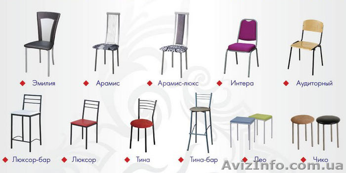 Стулья для столовой серии "Арамис" - <ro>Изображение</ro><ru>Изображение</ru> #1, <ru>Объявление</ru> #1485906