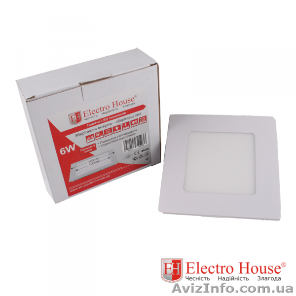 Панель светодиодная квадратная 6W EH-LMP-3399 - <ro>Изображение</ro><ru>Изображение</ru> #1, <ru>Объявление</ru> #1504624