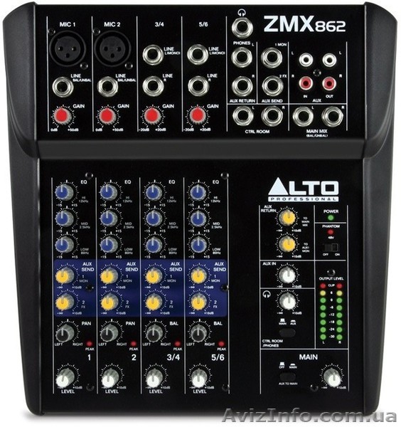 Микшерный пульт ALTO PROFESSIONAL ZMX862  - <ro>Изображение</ro><ru>Изображение</ru> #1, <ru>Объявление</ru> #1517014