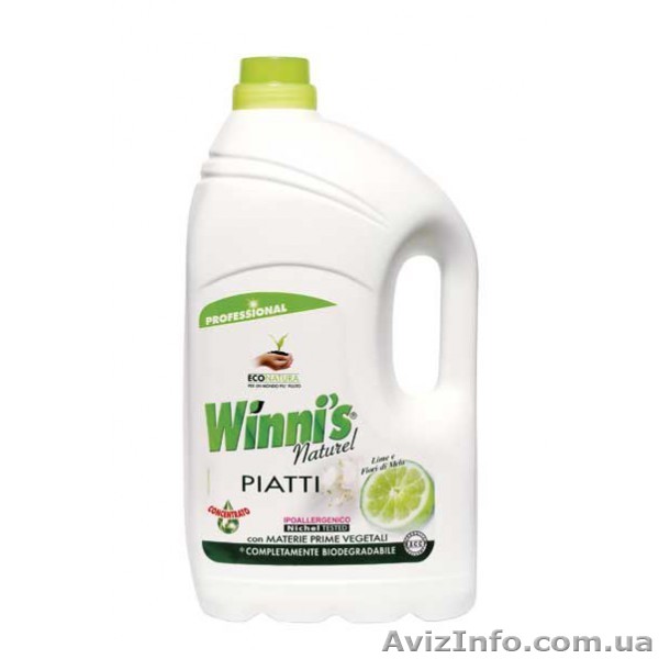 Эко-средство для мытья посуды, лайм (эко-упаковка) Winni's (5 л.) - <ro>Изображение</ro><ru>Изображение</ru> #1, <ru>Объявление</ru> #1535507