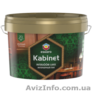 Eskaro Kabinet 20, 70 лак для внутренних работ (полуматовый - <ro>Изображение</ro><ru>Изображение</ru> #1, <ru>Объявление</ru> #1362220