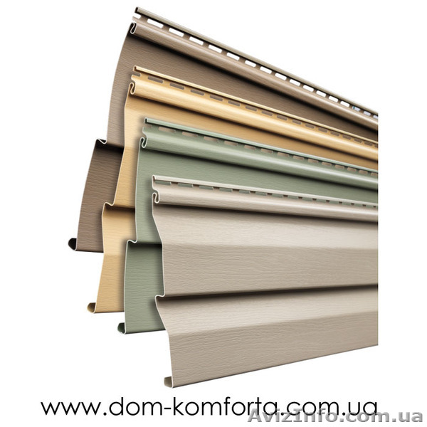 Сайдинг виниловый, софитный, цокольный под «бревно» в Киеве  - <ro>Изображение</ro><ru>Изображение</ru> #1, <ru>Объявление</ru> #1552160