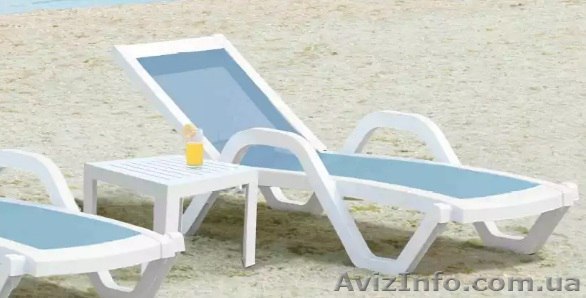 Шезлонг лежак Papatya Myra Tex белый - <ro>Изображение</ro><ru>Изображение</ru> #1, <ru>Объявление</ru> #1548576