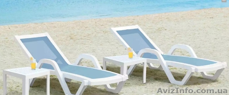 Шезлонг для дачи Papatya Myra Tex К белый, зеленый, тик - <ro>Изображение</ro><ru>Изображение</ru> #1, <ru>Объявление</ru> #1561415