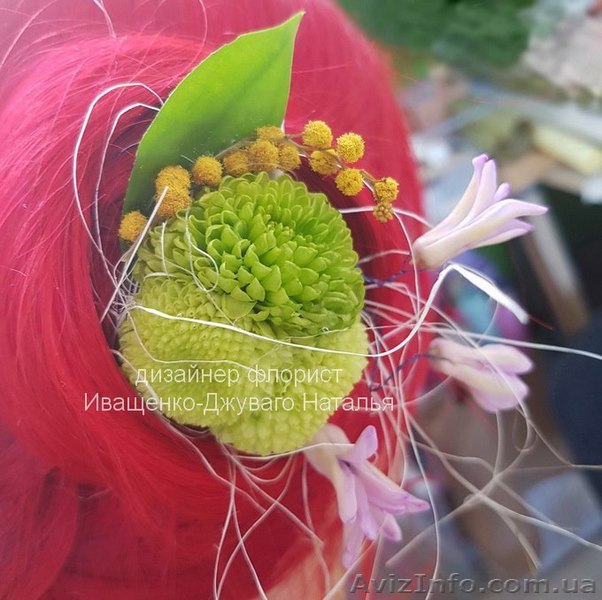 Заколка из живых цветов под заказ в Киеве - <ro>Изображение</ro><ru>Изображение</ru> #1, <ru>Объявление</ru> #1560231