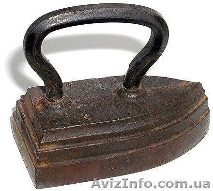 Утюг чугунный, цельнолитой, производство СССР 50-х гг.  - <ro>Изображение</ro><ru>Изображение</ru> #1, <ru>Объявление</ru> #1556612