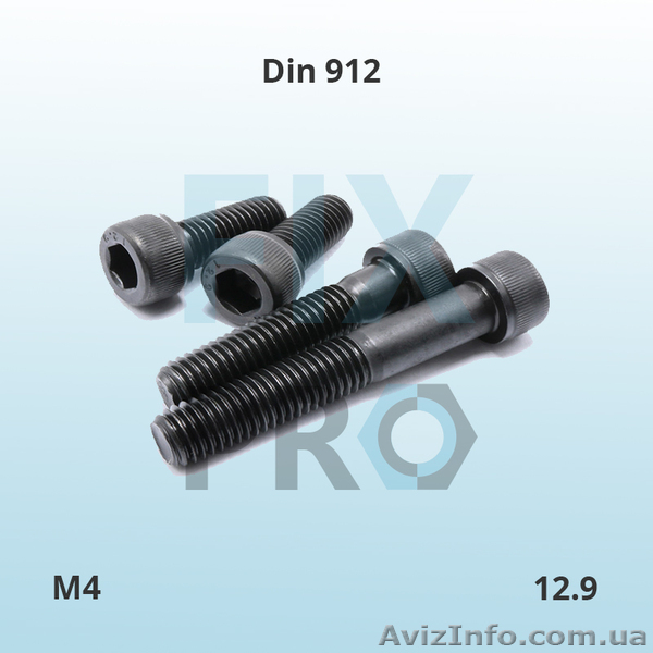 Болт высокопрочный с внутренним шестигранником DIN 912 высокопрочный - <ro>Изображение</ro><ru>Изображение</ru> #1, <ru>Объявление</ru> #1589173