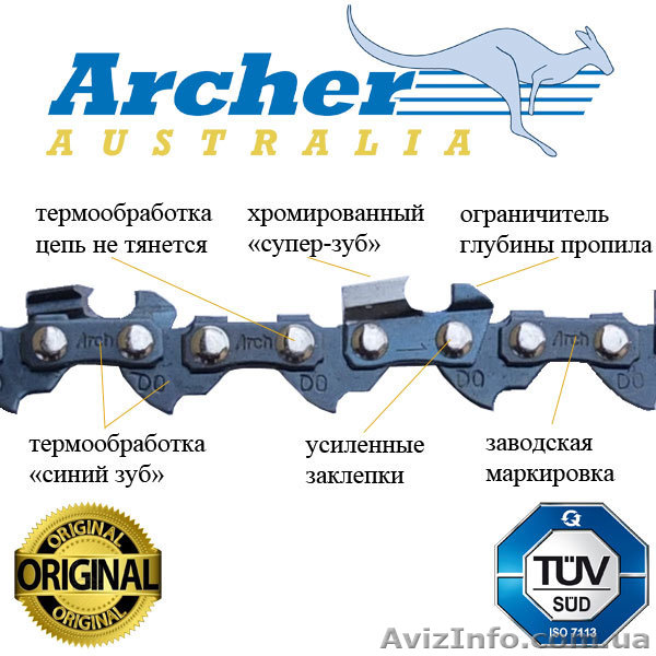 Цепь к бензопилам HUSQVARNA, PARTNER . -3/8LP -1,3мм -56в.з. -супер зуб - <ro>Изображение</ro><ru>Изображение</ru> #1, <ru>Объявление</ru> #1605111