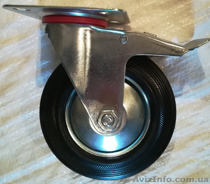 Колесо поворотное с тормозом D=100,125,160,200 мм - <ro>Изображение</ro><ru>Изображение</ru> #1, <ru>Объявление</ru> #1610556