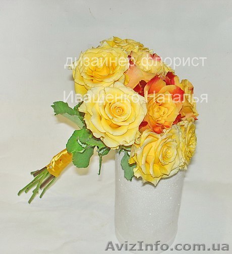 Свадебные букеты на своих стеблях и на ручке под заказ в Киеве. - <ro>Изображение</ro><ru>Изображение</ru> #1, <ru>Объявление</ru> #1620958