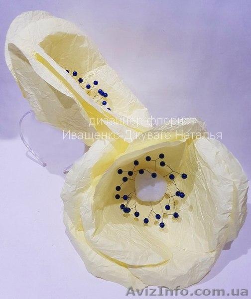  Шикарные большущие маки на обруче, яркое украшение на обруче ручной работы. - <ro>Изображение</ro><ru>Изображение</ru> #1, <ru>Объявление</ru> #1619901