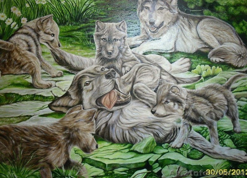 Картина "Волки" - <ro>Изображение</ro><ru>Изображение</ru> #1, <ru>Объявление</ru> #1635218