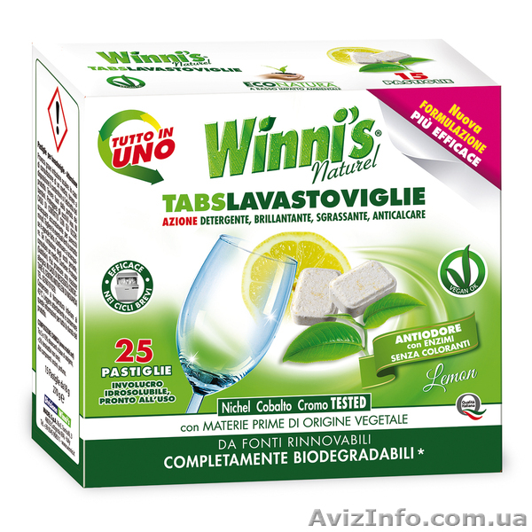Эко-таблетки для посудомоечных машин Winni's (25 шт.) - <ro>Изображение</ro><ru>Изображение</ru> #1, <ru>Объявление</ru> #1642193