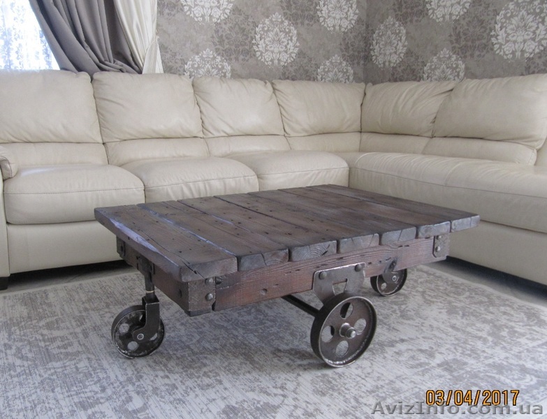 Стол в стиле лофт.  Журнальный стол. Стиль лофт. - <ro>Изображение</ro><ru>Изображение</ru> #1, <ru>Объявление</ru> #1641538