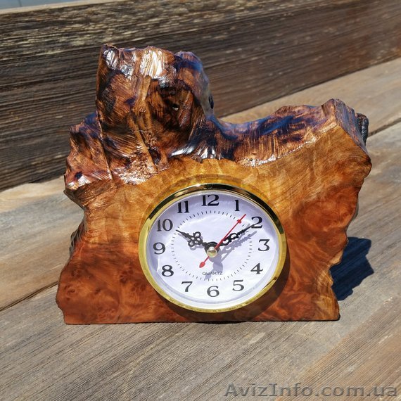 Часы настольные вырезанные из капа дерева. Под заказ - <ro>Изображение</ro><ru>Изображение</ru> #1, <ru>Объявление</ru> #1641224