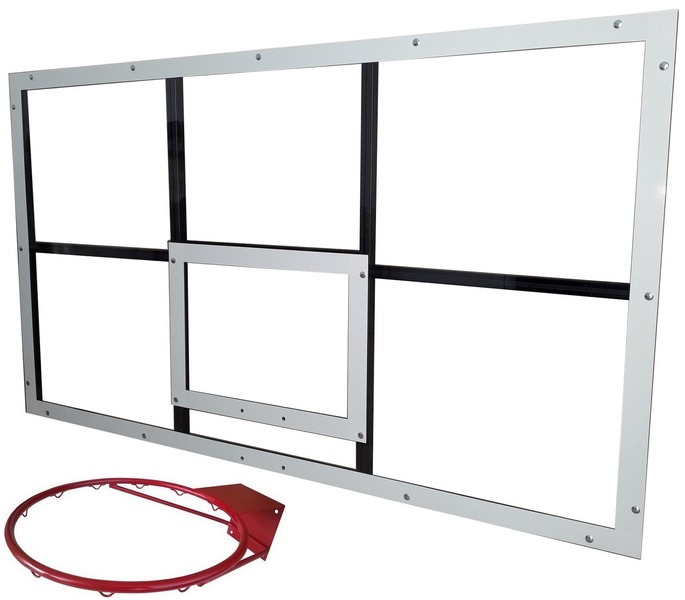 Баскетбольный щит оргстекло (10 мм.) 1,05м. х 1,8м. с кольцом - <ro>Изображение</ro><ru>Изображение</ru> #1, <ru>Объявление</ru> #1545680