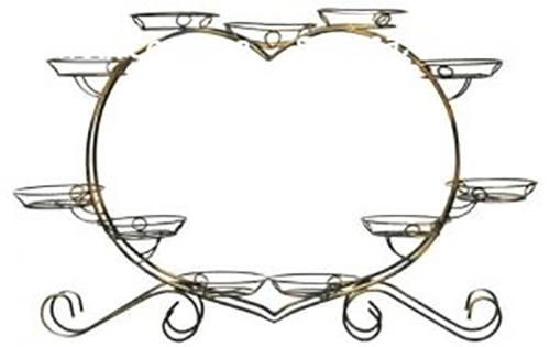 Кованая подставка для цветов "СЕРДЦЕ 11" - <ro>Изображение</ro><ru>Изображение</ru> #1, <ru>Объявление</ru> #1661380