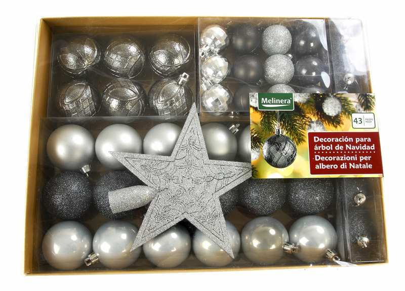 Набор ёлочных шаров, универсальное, серебро-перламутровый - <ro>Изображение</ro><ru>Изображение</ru> #1, <ru>Объявление</ru> #1671814